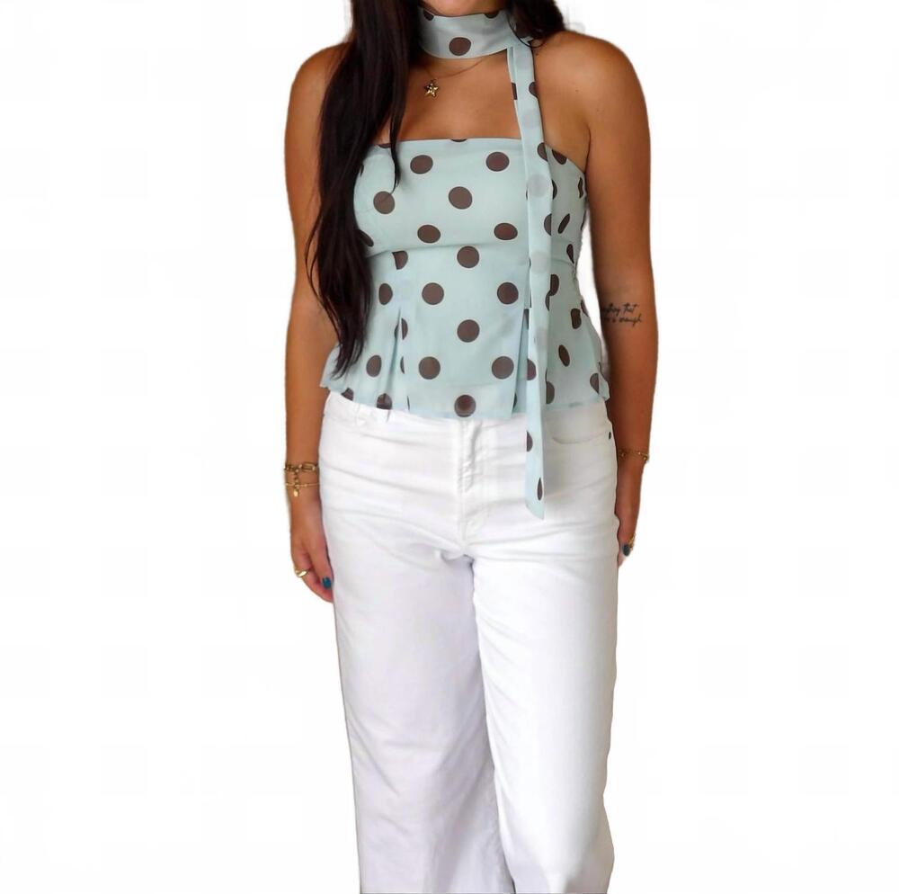 NEW TIC TOC the macchiato strapless top in mint